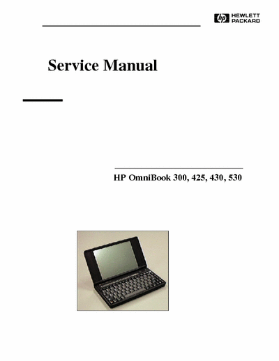HP HP OmniBook 300 425 430 530 HPOmniBook 300 425 430 530 service manual